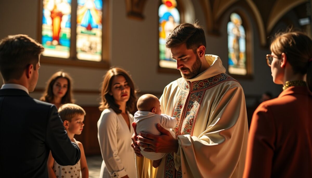 Offrir la médaille de son saint patron lors d’un baptême : un geste chargé de sens au-delà du simple présent